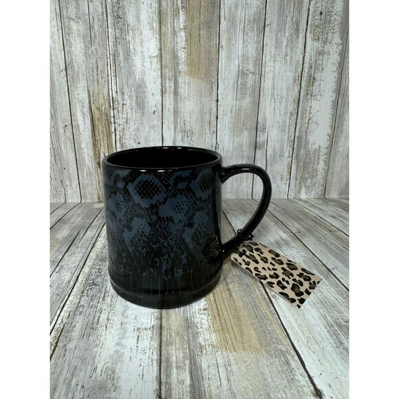 Stay Wild Brand Snake Print Black Coffee Mug - Picture 4 of 9